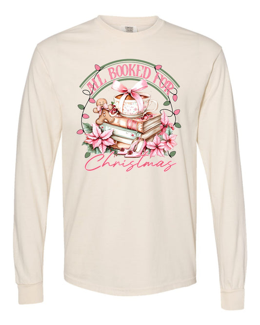 All Booked for Christmas Long Sleeve