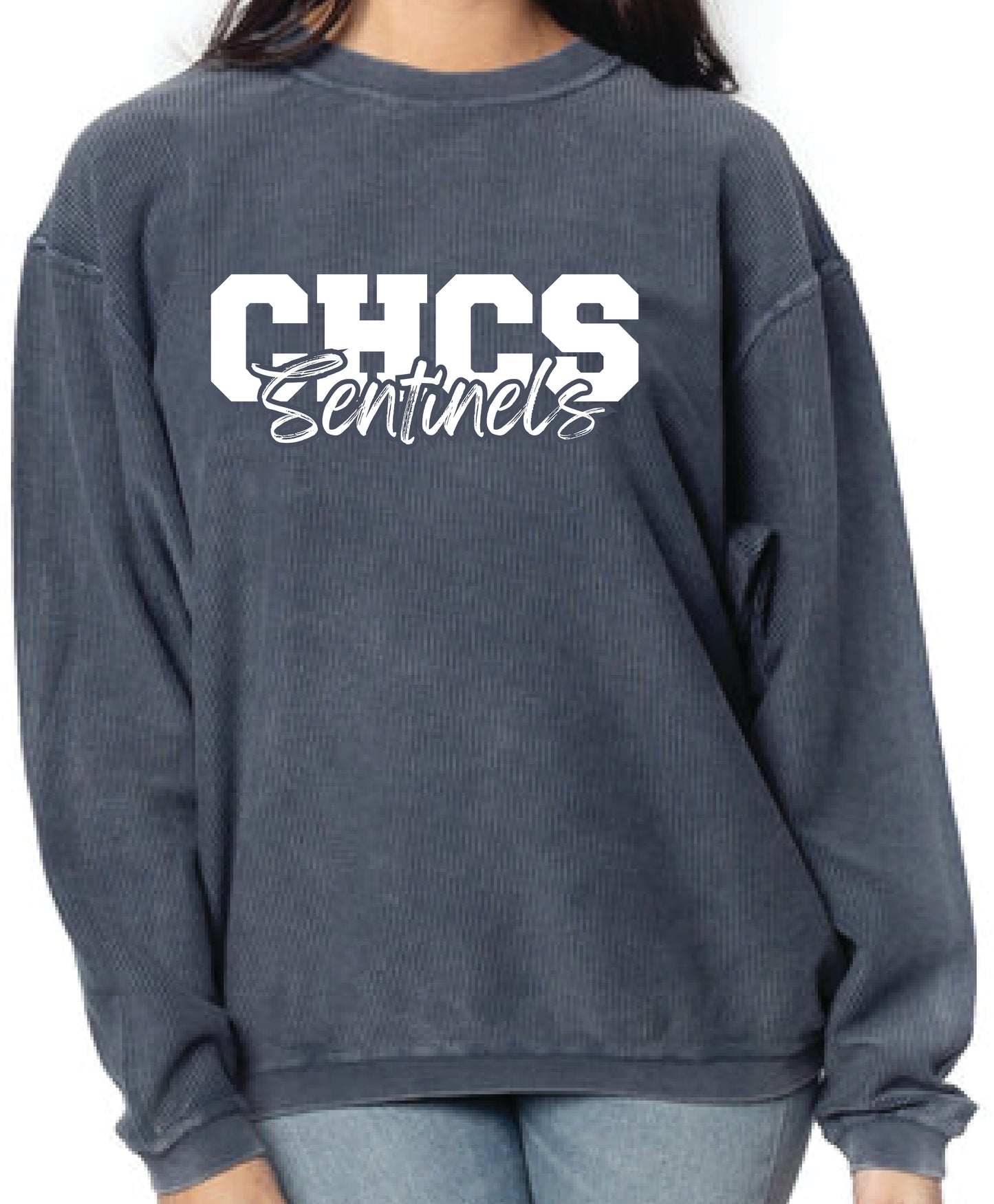 CHCS Sentinels Ladies Corded Sweatshirt